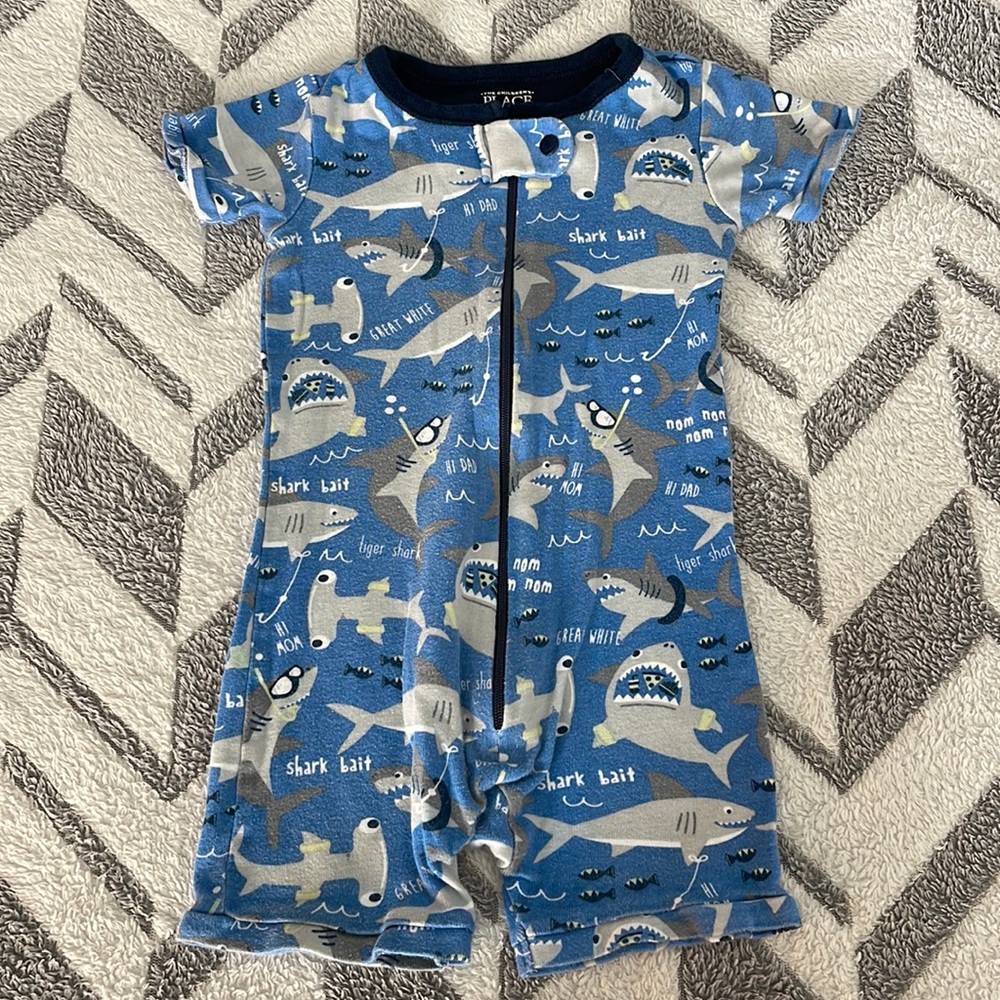 Boys 18-24m Blue Zip Up Onesie